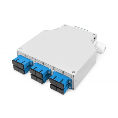 Digitus LWL DIN Rail Box, Preassembled, SM, 6 SC DX