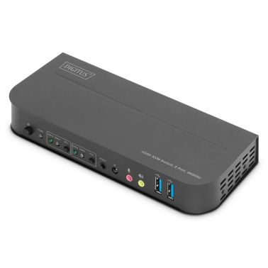 Digitus KVM Switch, 2x1 HDMI, HDMI Out,USB, 4Kx2K@60Hz