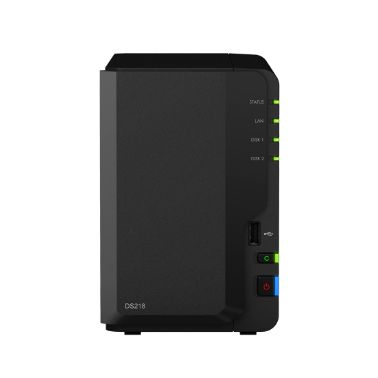 Synology DiskStation DS218 NAS Desktop Ethernet LAN Black RTD1296