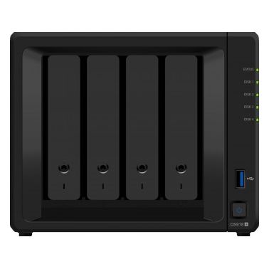 Synology DiskStation DS918+ Ethernet LAN Desktop Black NAS