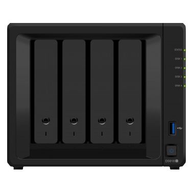 Synology DiskStation DS918+ Ethernet LAN Desktop Black NAS