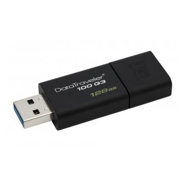 Kingston Technology DataTraveler 100 G3 USB flash drive 128 GB USB Type-A 3.2 Gen 1 (3.1 Gen 1) Black