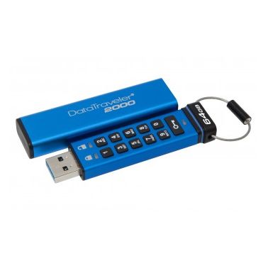 Kingston Technology DataTraveler 2000 64GB USB flash drive USB Type-A 3.2 Gen 1 (3.1 Gen 1) Blue
