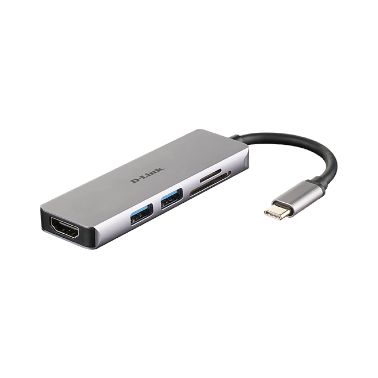 D-Link DUB-M530 notebook dock/port replicator Wired USB 3.2 Gen 1 (3.1 Gen 1) Type-C Aluminium, Black