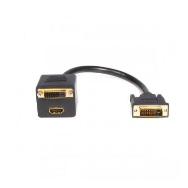 StarTech.com 1 ft DVI-D to DVI-D & HDMI Splitter Cable - M/F