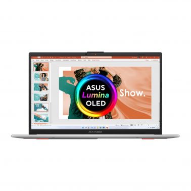 ASUS Vivobook Go 15 OLED E1504FA-L1772W AMD Ryzen™ 5 7520U Laptop 39.6 cm (15.6") Full HD 8 GB LPDDR5-SDRAM 256 GB SSD Wi-Fi 6E (802.11ax) Windows 11 Home in S mode Silver