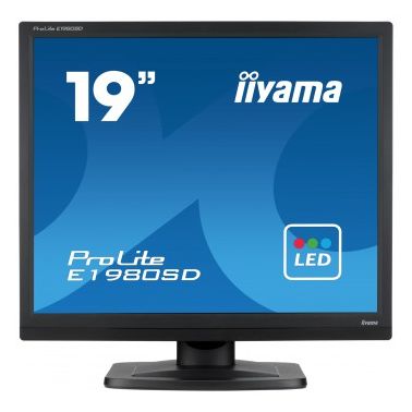 iiyama ProLite E1980SD 48.3 cm (19") 1280 x 1024 pixels SXGA LED Black