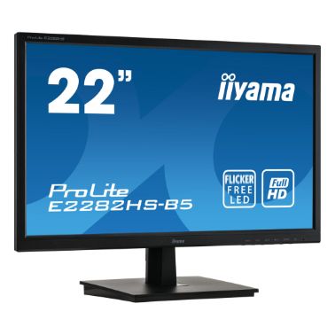 iiyama ProLite E2282HS-B5 LED display 54.6 cm (21.5") 1920 x 1080 pixels Full HD Black