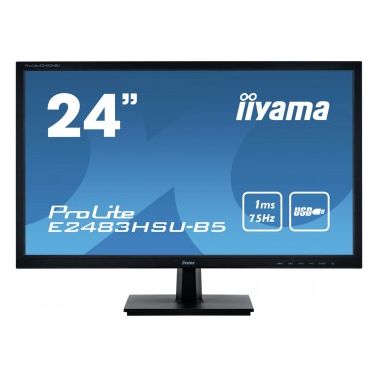 iiyama ProLite E2483HSU-B5 computer monitor 61 cm (24") 1920 x 1080 pixels Full HD LED Black