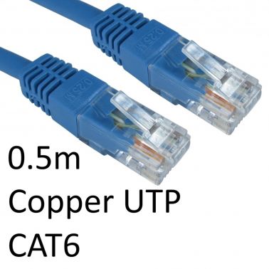 Cables Direct ERT-600B networking cable Blue 0.5 m Cat6 U/UTP (UTP)