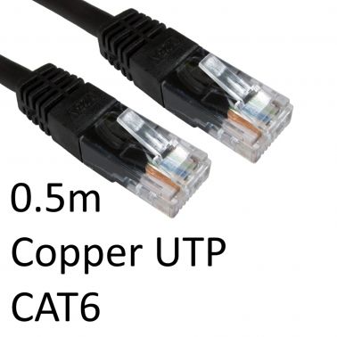 Cables Direct ERT-600K networking cable Black 0.5 m Cat6 U/UTP (UTP)