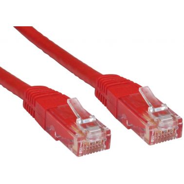 TARGET RJ45 (M) to RJ45 (M) CAT6 1m Red OEM Moulded Boot Copper UTP Network Cable