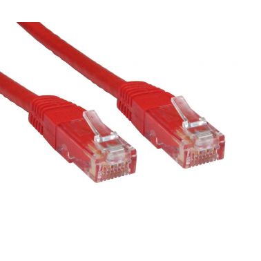 Cables Direct Cat6 2m networking cable Red U/UTP (UTP)