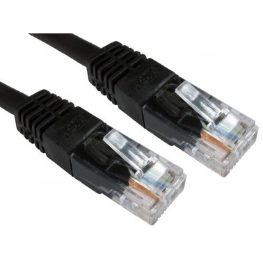 TARGET RJ45 (M) to RJ45 (M) CAT6 5m Black OEM Moulded Boot Copper UTP Network Cable