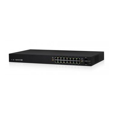 Ubiquiti ES-16-150W network switch Managed L2/L3 Gigabit Ethernet (10/100/1000) Black PoE