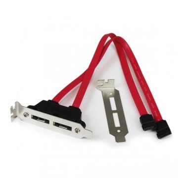 StarTech.com 2 Port Low Profile SATA to eSATA Plate Adapter