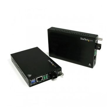 StarTech.com 10/100 Mbps Ethernet Single Mode WDM Fiber Media Converter Kit SC 20km