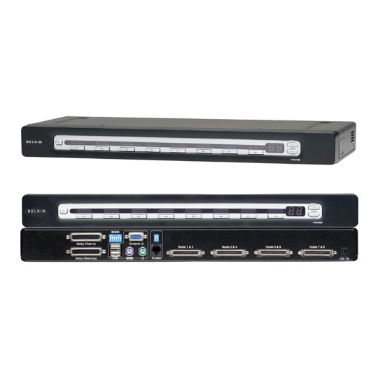 Belkin OmniView PRO3 USB & PS/2 KVM switch Black