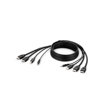 Belkin F1DN2CCBL-HH6T KVM cable Black 1.8 m
