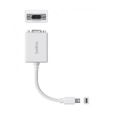 Belkin F2CD049B cable interface/gender adapter Apple mini-DisplayPort 15 pin HD D-Sub (HD-15) White