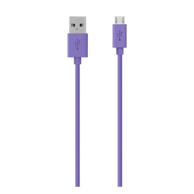 Belkin F2CU012BT2M-PUR USB cable 2 m 2.0 USB A Micro-USB B Purple