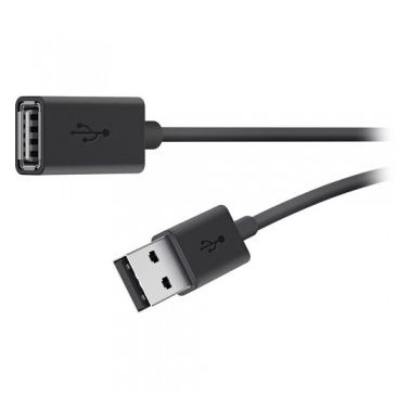 Belkin USB 2.0 A M/F 3m USB cable USB A Black