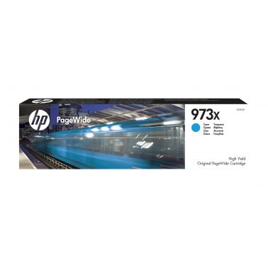 HP F6T81AE/973X Ink cartridge cyan, 7K pages ISO/IEC 24711 85.5ml for HP PageWide P 55250/Pro 452/Pro 477