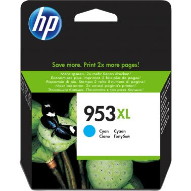 HP F6U16AE/953XL Ink cartridge cyan high-capacity, 1.45K pages 18ml for HP OfficeJet Pro 7700/8210/8710