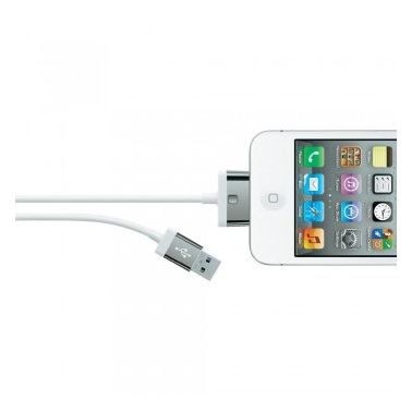 Belkin F8J041CW2M-WHT mobile phone cable White USB A Apple 30-pin 2 m