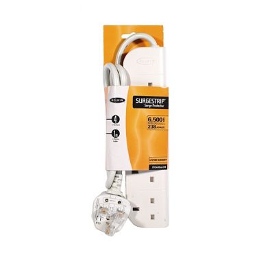 Belkin E-Series 4 Socket, 1-Metre SurgeStrip White 4 AC outlet(s) 230 V 1 m