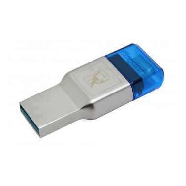 Kingston Technology MobileLite Duo 3C card reader Blue,Silver USB 3.2 Gen 1 (3.1 Gen 1) Type-A/Type-C