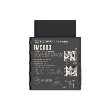 Teltonika Telematics FMC003 4G LTE Cat1 OBD GNSS Bluetooth Advanced GPS Tracker - FMC003X4NJ01