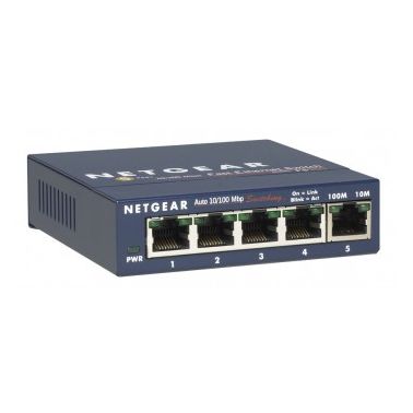 Netgear FS105 Unmanaged L2 Fast Ethernet (10/100) Blue