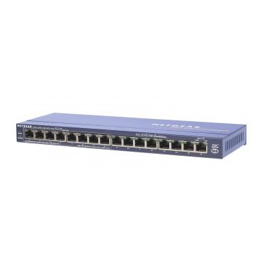 Netgear FS116PEU network switch Fast Ethernet (10/100) Power over Ethernet (PoE)