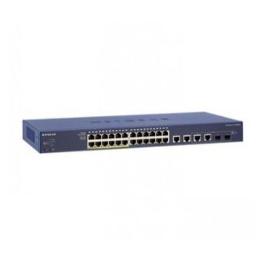 Netgear FS728TLP-100EUS network switch Managed L2 Fast Ethernet (10/100) Black Power over Ethernet (PoE)