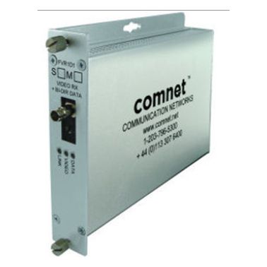 comnet Digital Video Receiver Data TranscRec RS422/485-2W & 4W), 1 Simplex Contact Closure, 1 Fiber,