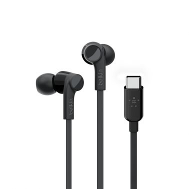 Belkin ROCKSTAR Headphones Wired In-ear Calls/Music USB Type-C Black