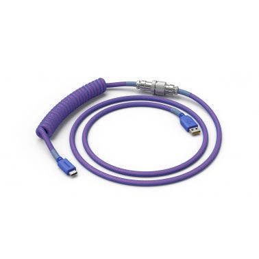 Glorious PC Gaming Race Coiled Violet 1.37 m USB Type-A, USB Type-C