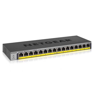 Netgear GS116LP-100NAS 16-Port PoE/PoE+ Gigabit Ethernet