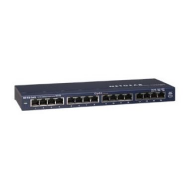 Netgear GS116UK ProSafe 16 Port Gigabit Desktop Switch