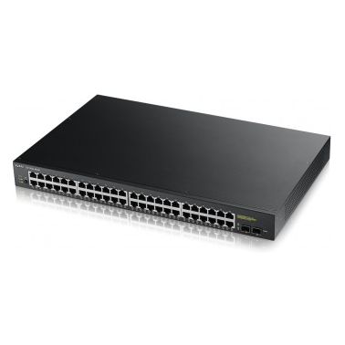 Zyxel GS1900-48HP Managed L2 Gigabit Ethernet (10/100/1000) Black 1U Power over Ethernet (PoE)