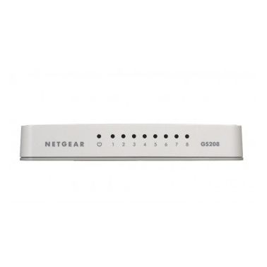 Netgear GS208-100PES Gigabit Ethernet White