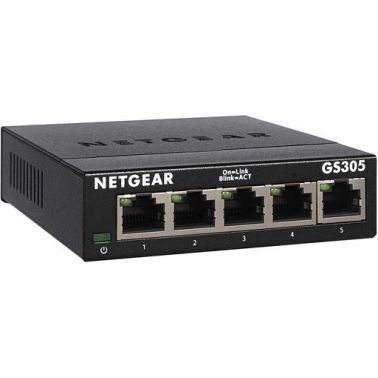 Netgear GS305-300PAS Netegear 5-port Gigabit Ethernet Unmanaged Switch