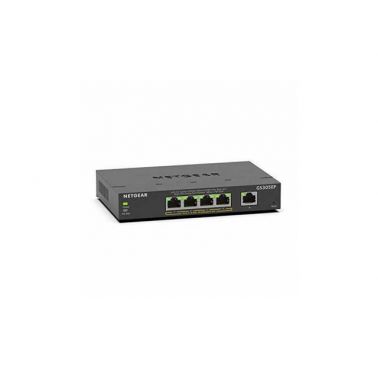 Netgear Gs305ep-100nas 5-port Gigabit Ethernet Poe+ Smart Managed Plus Switch