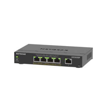 Netgear GS305EP-100UKS Managed L3 Gigabit Ethernet Power over Ethernet (PoE) Black