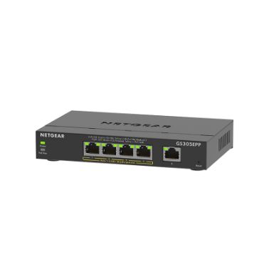 Netgear GS305EPP-100UKS Managed L3 Gigabit Ethernet Power over Ethernet (PoE) Black