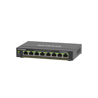 NETGEAR GS308EPP Managed L2/L3 Gigabit Ethernet (10/100/1000) Power over Ethernet (PoE) Black