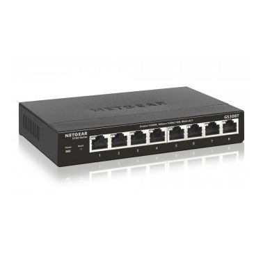 Netgear GS308T-100PES Managed L2 Gigabit Ethernet Black