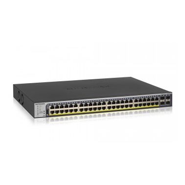 Netgear GS752TP Managed L2/L3/L4 Gigabit Ethernet (10/100/1000) Black 1U Power over Ethernet (PoE)