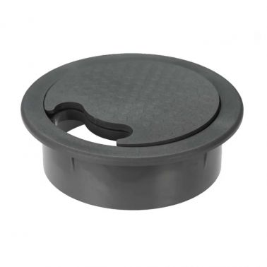 POWERDATA 46MM DESK CUT-OUT BLACK GROMMET